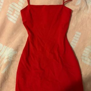 red dress